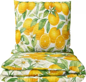 Постельное белье из жатого хлопка, 155x200 см, белый, оранжевый, зеленый, оранжевый дизайн, средиземноморский leonado vicenti