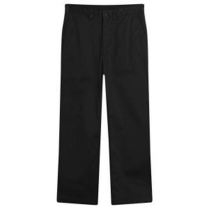 Широкие прямые брюки-чинос Nanamica, черный