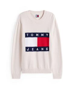 Свитер Tommy Jeans, White/Wool White