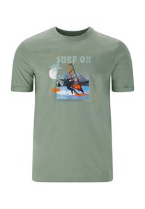 Футболка Десмонд с принтом на бедрах из чистого хлопка Cruz, цвет 3138 green bay