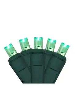 2' x 8' зеленые светодиодные рождественские гирлянды для обмотки ствола дерева сеткой - коричневый провод Northlight, green