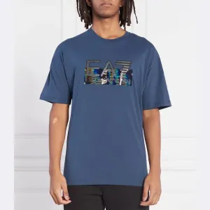 Футболка стандартного кроя Ea7, синий