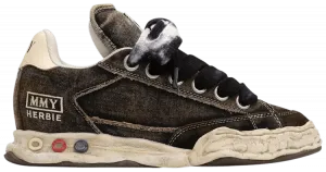 Кроссовки Maison Mihara Yasuhiro Herbie Puffer OG Sole Washed Denim Low 'Black', черный