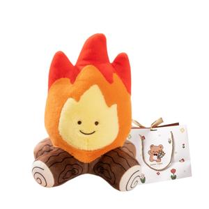 Мягкая игрушка милый зимний костер кукла 25 см OU DI PIG