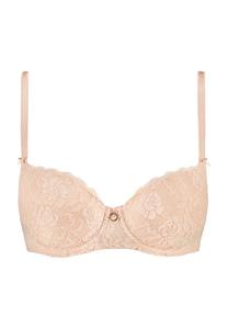 Женский бюстгальтер на косточках 2k Rosessence Care с цветочным принтом и половиной чашки Aubade, цвет Nude