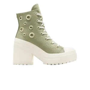 Кроссовки Converse Chuck 70 De Luxe Heel Platform High, зеленый