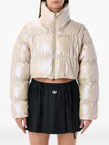 Пуховик Adidas Originals, бежевый