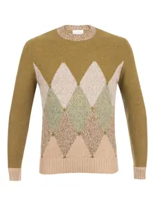 Свитер с узором аргайл Ballantyne, зеленый