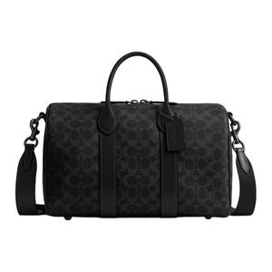 COACH Искусственная кожа Сумка для боулинга Сумка через плечо Женская большая черная сумка