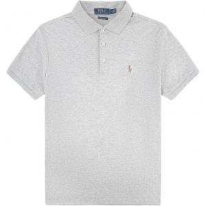Поло мужское Andor Heather Gray Polo Ralph Lauren, серый