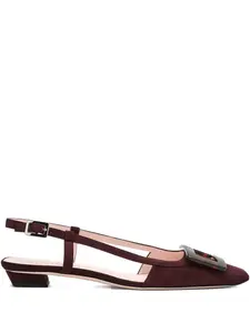 Туфли с ремешком на пятке и пряжкой Roger Vivier, коричневый