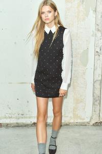 Мини платье со стразами H&M, черный