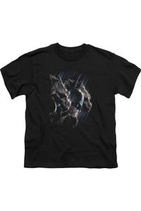 Футболка с коротким рукавом для детей Batman Gargoyles Gildan, черный