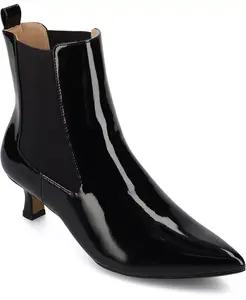 Женские ботильоны Tenlee с острым носом и каблуком-рюмочкой Journee Collection, черный