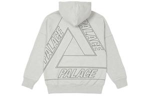 Джумбо Три Ферг Худи с Опущенным Плечом PALACE, Серый