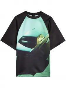 Футболка с принтом JIL SANDER, зеленый