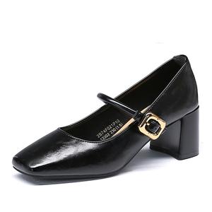 Туфли Мэри Джейн на массивном каблуке для женщин Spider King, Beige