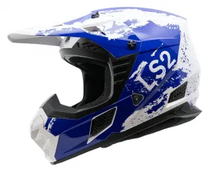 Внедорожный шлем LS2 Coz Hyde LS2 Helmets, синий/белый