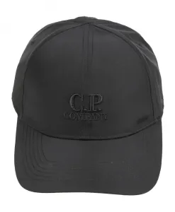 Бейсболка с логотипом C.P. Company, черный