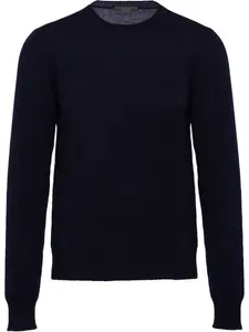 Свитер с круглым вырезом Prada, синий