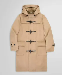 Двустороннее шерстяное пальто-дафлкот