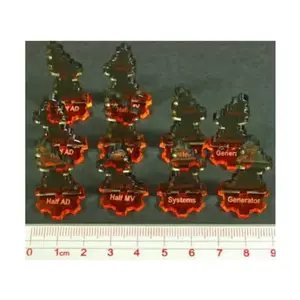 Steampunk Wars — Маркеры повреждений (10), Dystopian Wars Gaming Accessories (Litko Aerosystems)