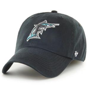 Черная мужская приталенная шляпа Florida Marlins Cooperstown Collection '47, франшиза