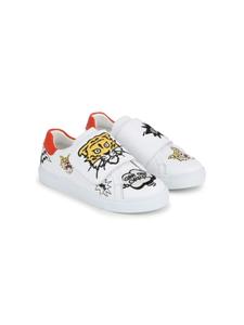 Kenzo Kids кеды с нашивкой-логотипом, белый