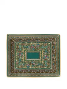 Поднос с узором «пейсли» Etro Home, зеленый