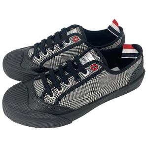 Высокие Стильные Скейтерские Кроссовки Женские Черно-Белые THOM BROWNE