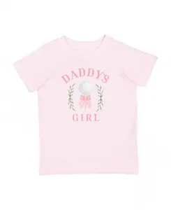 Футболка с коротким рукавом "Daddy's Golf" для девочек Sweet Wink, розовый