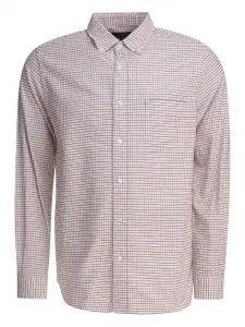 Рубашка с клетчатым карманом BEAMS PLUS, белый