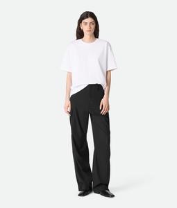 Fine wool cargo pants BOTTEGA VENETA, черный