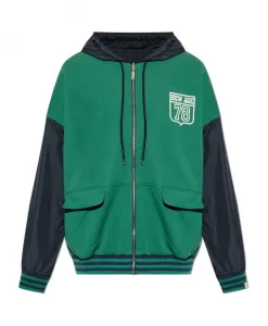 Двусторонний свитер Golden Goose, зеленый