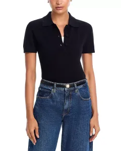 Эксклюзивный поло-свитер Aqua из 100% кашемира. Aqua, черный