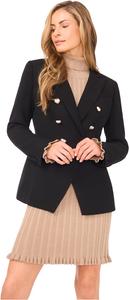 Блейзер CeCe Heart Button Double Breasted Blazer, цвет Rich Black