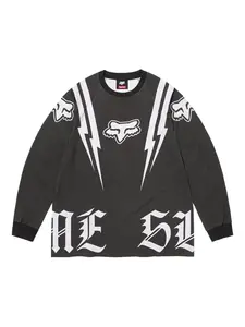Футболка с длинными рукавами из коллаборации с Fox Racing Supreme, черный
