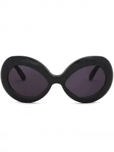 Солнцезащитные очки в массивной оправе Marni, черный