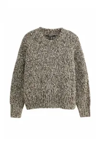 Джемпер с круглым вырезом и закрученным низом Next, Chocolate Brown