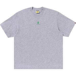 Футболка Bape College Logo Relaxed Fit A BATHING APE, серый