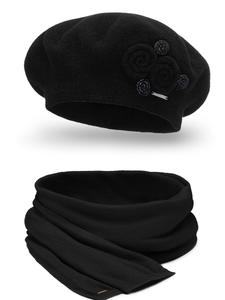 Шапка Vivisence 7037 Set, черный