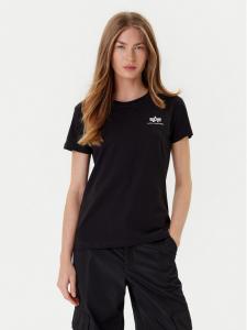Футболка regular fit Basic T Small Logo 196054 Alpha Industries, чёрный