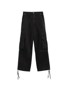 Брюки с накладными карманами Loewe, черный