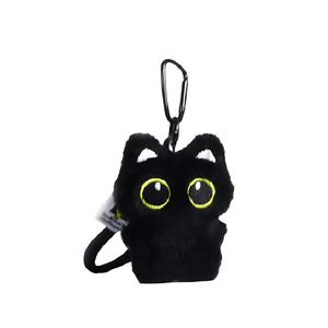 DUOMIAOYOU Мягкая игрушка милый плюшевый черный котенок кулон 13см высота