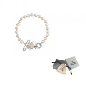 Vivienne Westwood Женские серебряные браслеты с жемчугом