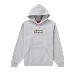 Толстовка Supreme Shanghai Box Logo Hooded Sweatshirt, серый