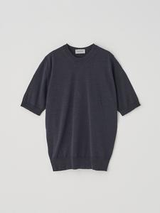 Вязаный пуловер с круглым вырезом и короткими рукавами | CERICE | 30G, современный крой