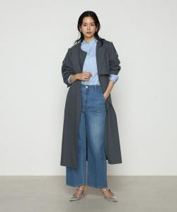 Трехсторонний тренч из габардина Silofil Kt Kiyoko Takase, цвет 04: Charcoal