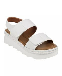 Женские сандалии Voss на платформе с двойным ремешком и регулируемым ремешком GC Shoes, белый