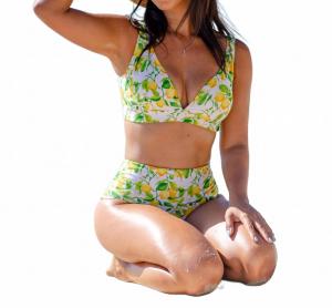Лимонный топ-бикини Push Up Lia Sahara, Limoni Di Sorrento